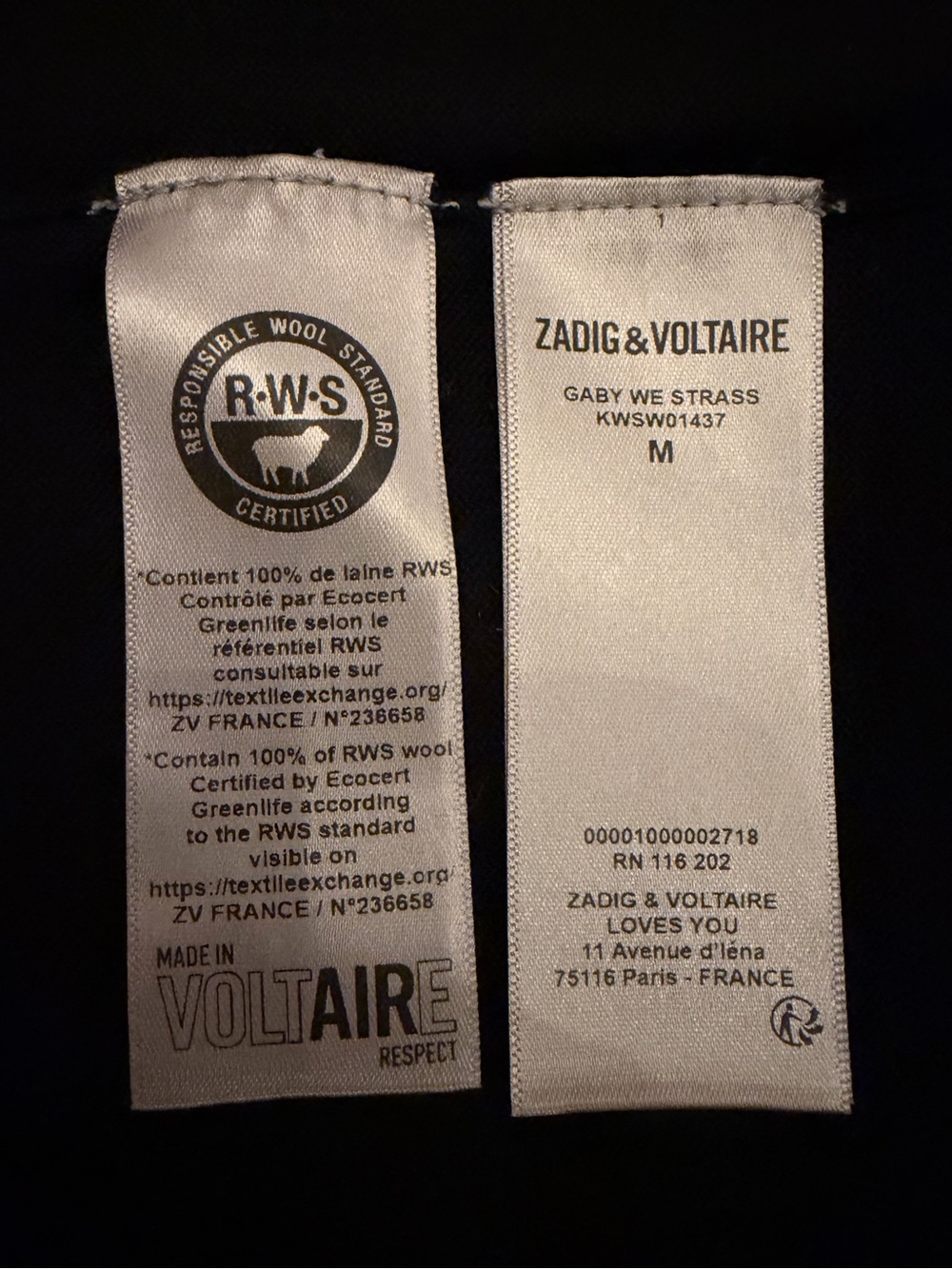 NWT Zadig & Voltaire Sweater - Picture 5 of 5